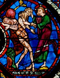 Adams paradiesische Trance, Chartres (frhes 13.Jhd.)