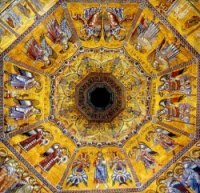 dreimal drei Engelhierarchien, Kuppelmosaik des Baptisteriums in Florenz