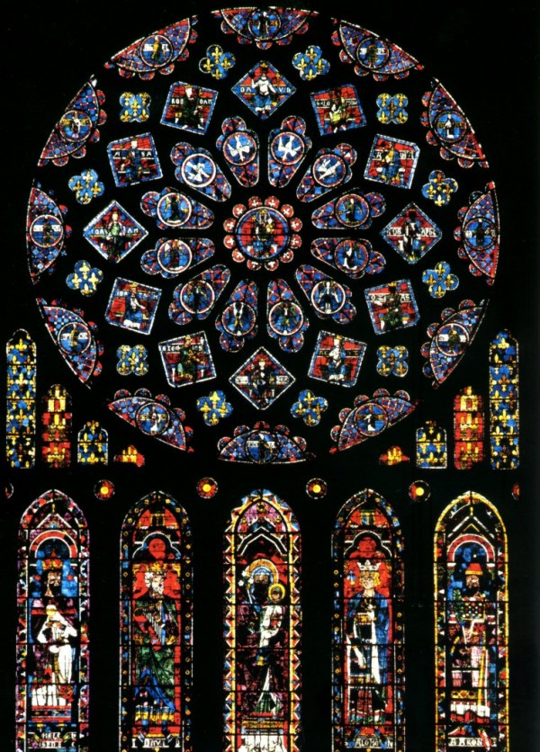 Chartres, Nordrosette: Könige und Propheten