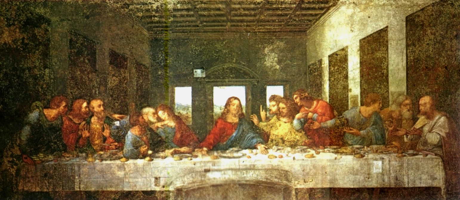 The last supper leonardo da vinci painting.