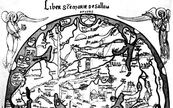 Weltkarte des Heinrich von Mainz (1110)