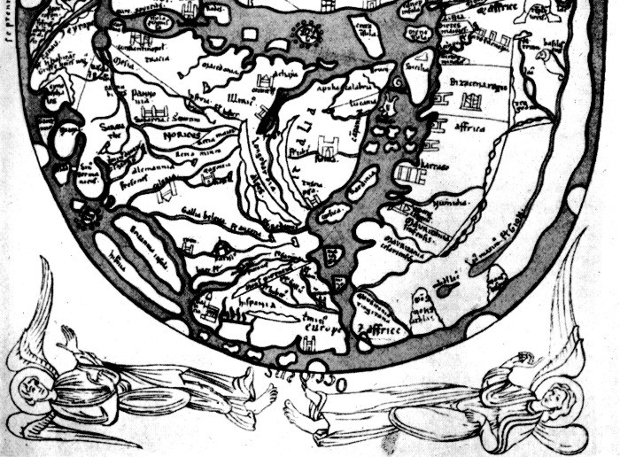 Weltkarte des Heinrich von Mainz (1110)