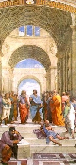 Platon und Aristoteles, Heraklit und Diogenes  zur greren Teilversion bitte anklicken