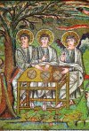 Abraham-Szene: die drei Engel beim Gastmahl