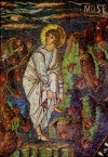 St. Vitalis: Moses zieht vor dem brennenden Dornbusch seine Sandalen aus